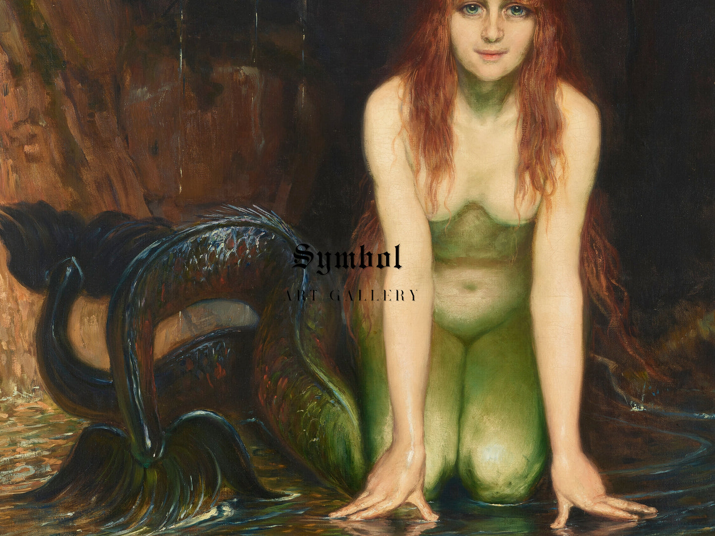 Die Nixe by Angelo von Courten, Wall Art Print, Fine Art Reproduction, Museum Quality Decor, Poster