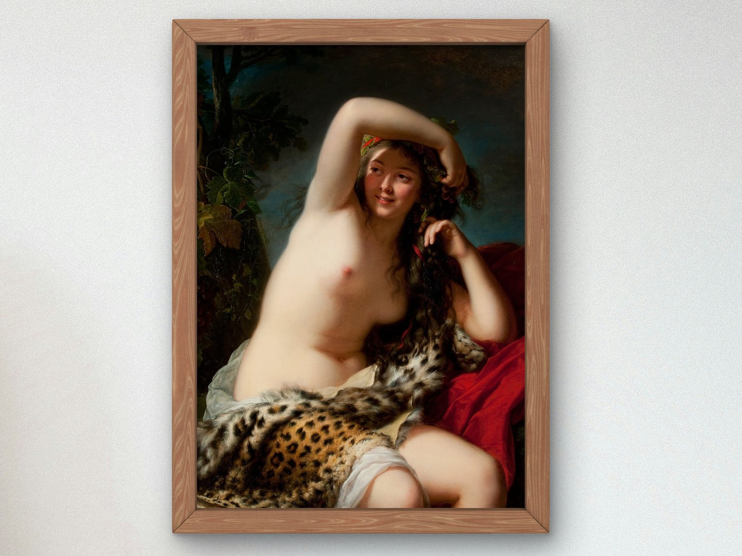 Bacchante by Élisabeth Vigée Le Brun 1785, Wall Art Print, Fine Art Reproduction, Museum Quality Decor, Poster