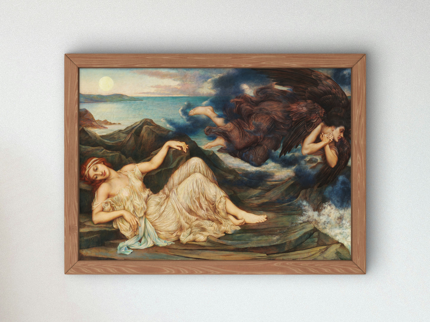 Port After Stormy Seas by Evelyn De Morgan 1905, Wall Art Print, Fine Art Reproduction, Museum Quality Decor, Poster