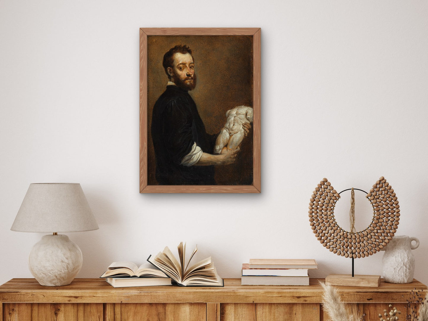 Portrait of a Sculptor Alessandro Vittoria by David Teniers the Younger 1653, Wall Art Print, Fine Art Reproduction, Museum Quality Decor