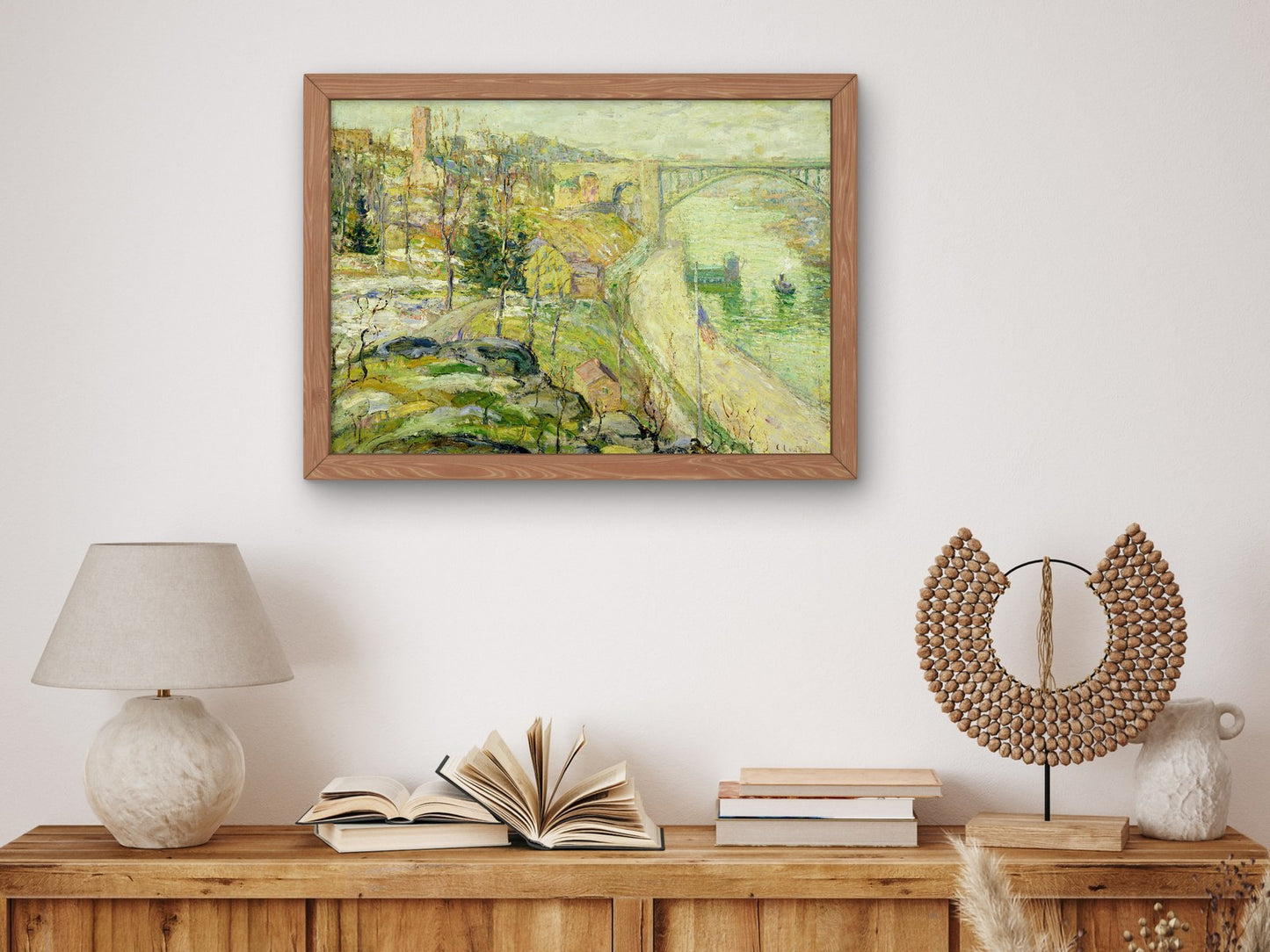 Washington Bridge New York City by Ernest Lawson 1920, Wall Art Print, Fine Art Reproduction, Museum Quality Decor, Poster
