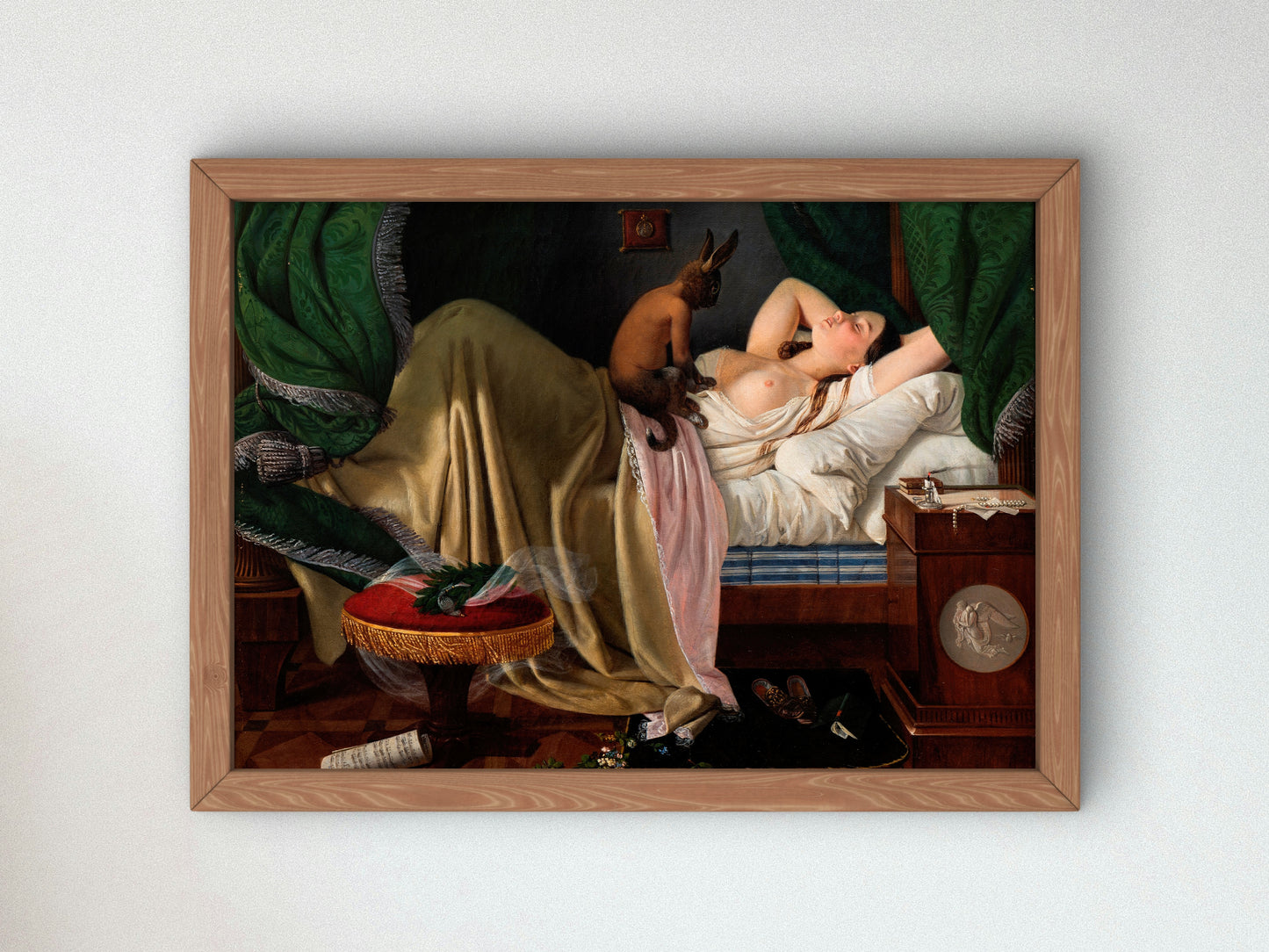 Nightmare by Ditlev Blunck 1846, Wall Art Print, Fine Art Reproduction, Museum Quality Decor, Poster