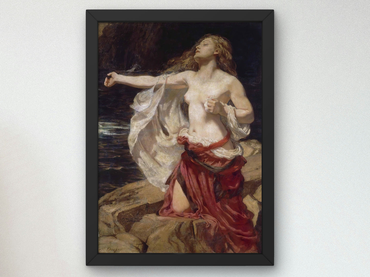 Ariadne by Herbert James Draper 1898, Wall Art Print, Fine Art Reproduction, Museum Quality Decor, Poster