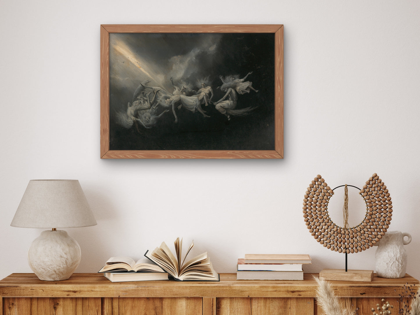 Lightning Struck a Flock of Witches by William Holbrook Beard, Wall Art Print, Fine Art Reproduction, Museum Quality Decor, Poster