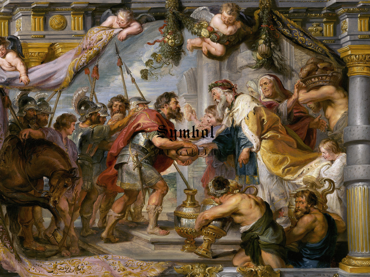 The Meeting of Abraham and Melchizedek by Peter Paul Rubens 1626, Wall Art Print, Fine Art Reproduction, Museum Quality Decor, Poster