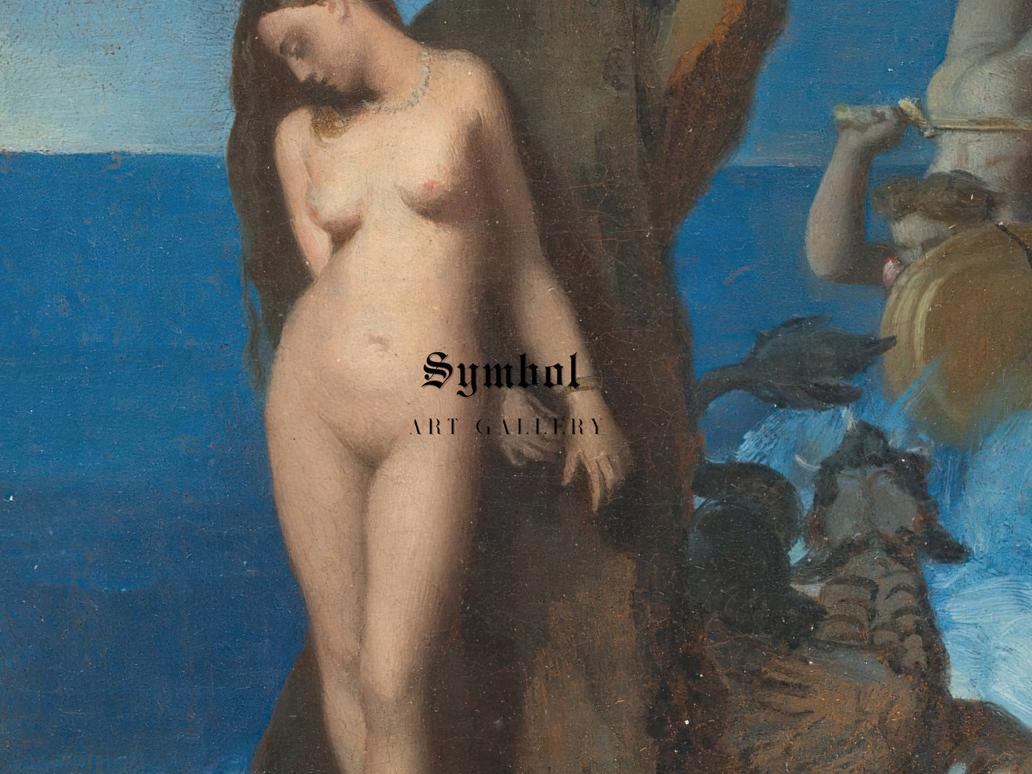 Perseus and Andromeda by Jean Auguste Dominique Ingres 1819, Wall Art Print, Fine Art Reproduction, Museum Quality Decor, Poster