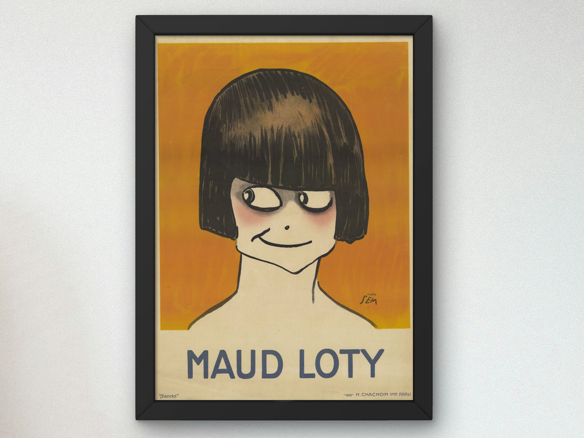 Maud Loty by H. Chachoin 1926, Wall Art Print, Fine Art Reproduction, Museum Quality Decor, Poster