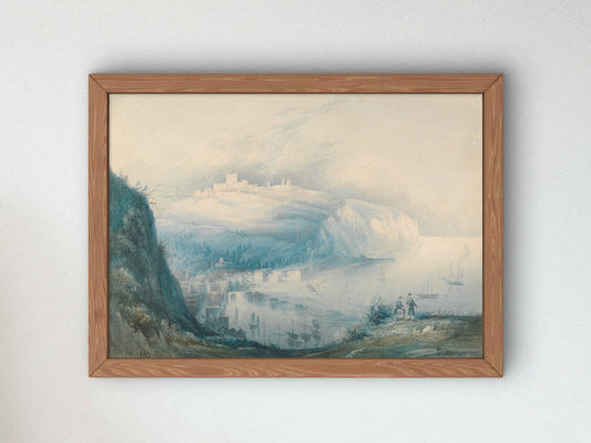 Dover by John Martin 1833, Wall Art Print, Fine Art Reproduction, Museum Quality Decor, Poster