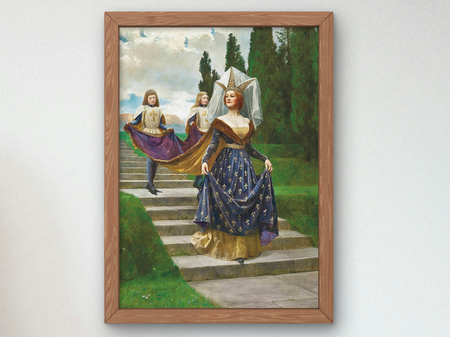 A Great Lady by John Collier 1910, Wall Art Print, Fine Art Reproduction, Museum Quality Decor, Poster