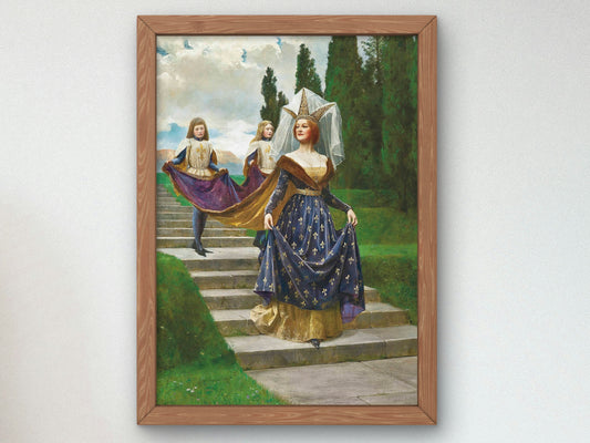 A Great Lady by John Collier 1910, Wall Art Print, Fine Art Reproduction, Museum Quality Decor, Poster