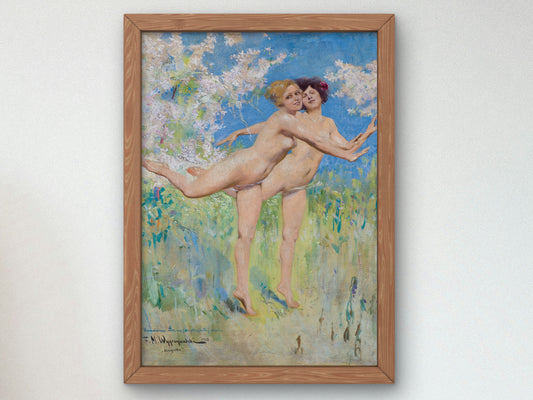 Allegretto Dance Spring by Feliks Wygrzywalski 1926, Wall Art Print, Fine Art Reproduction, Museum Quality Decor, Poster