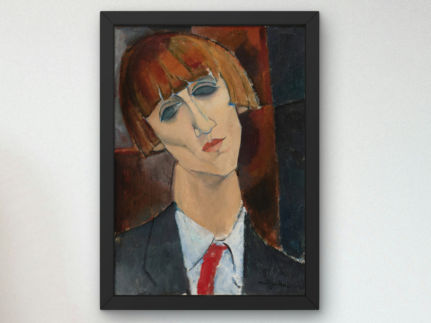 Madame Kisling by Amedeo Modigliani 1917, Wall Art Print, Fine Art Reproduction, Museum Quality Decor, Poster
