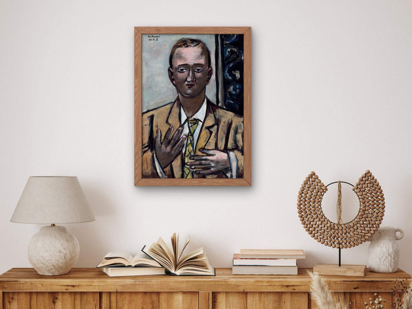 Portrait of Morton D. May by Max Beckmann 1949, Wall Art Print, Fine Art Reproduction, Museum Quality Decor, Poster