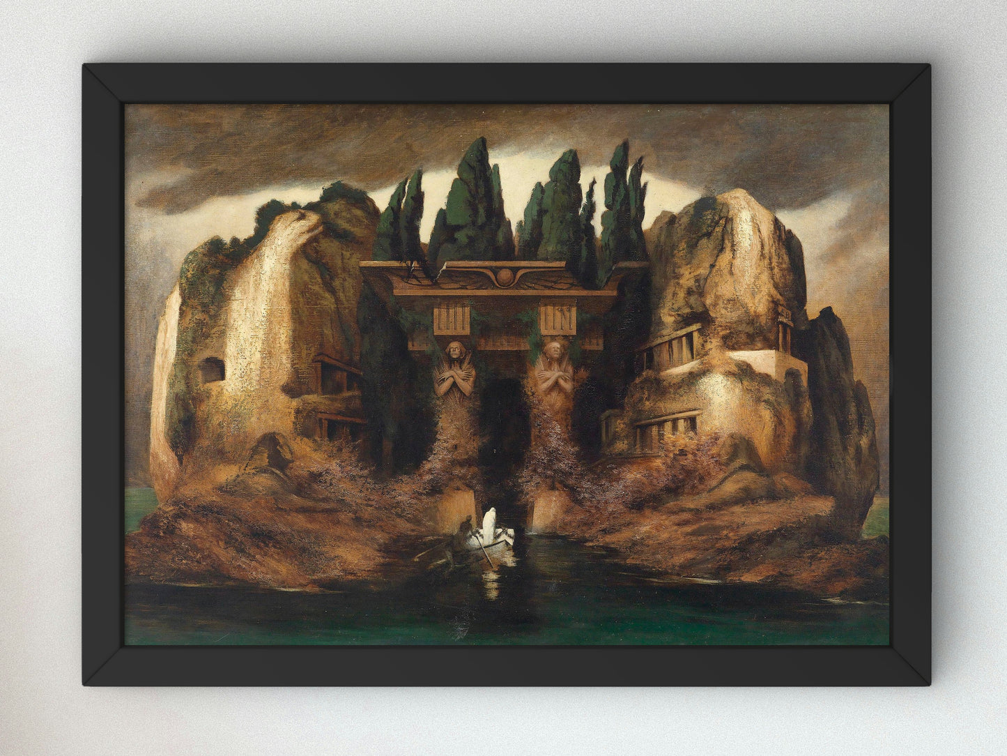 Dead Island by Karl Wilhelm Diefenbach 1905, Wall Art Print, Fine Art Reproduction, Museum Quality Decor, Poster