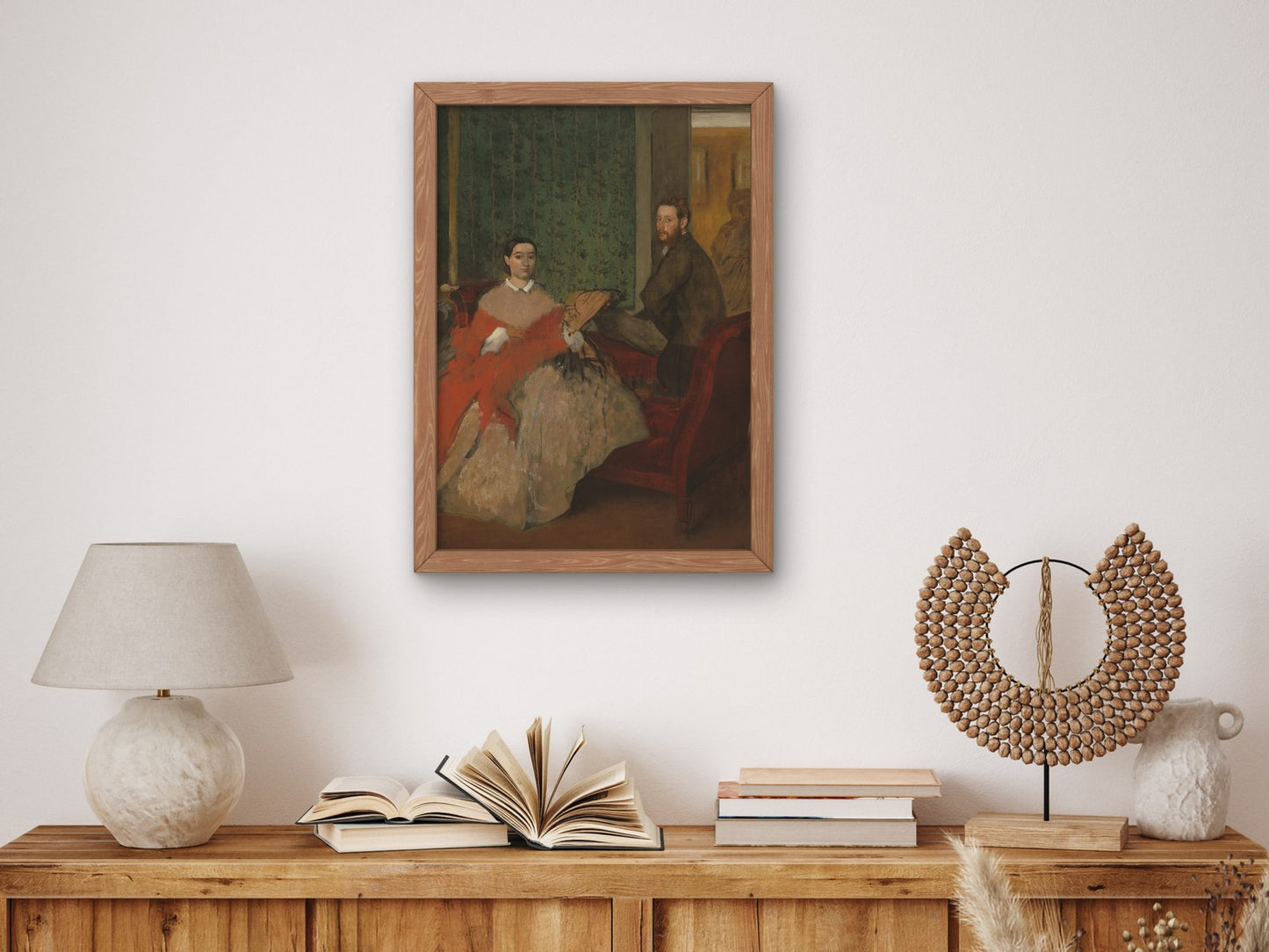 Edmondo and Thérèse Morbilli by Edgar Degas 1865, Wall Art Print, Fine Art Reproduction, Museum Quality Decor, Poster