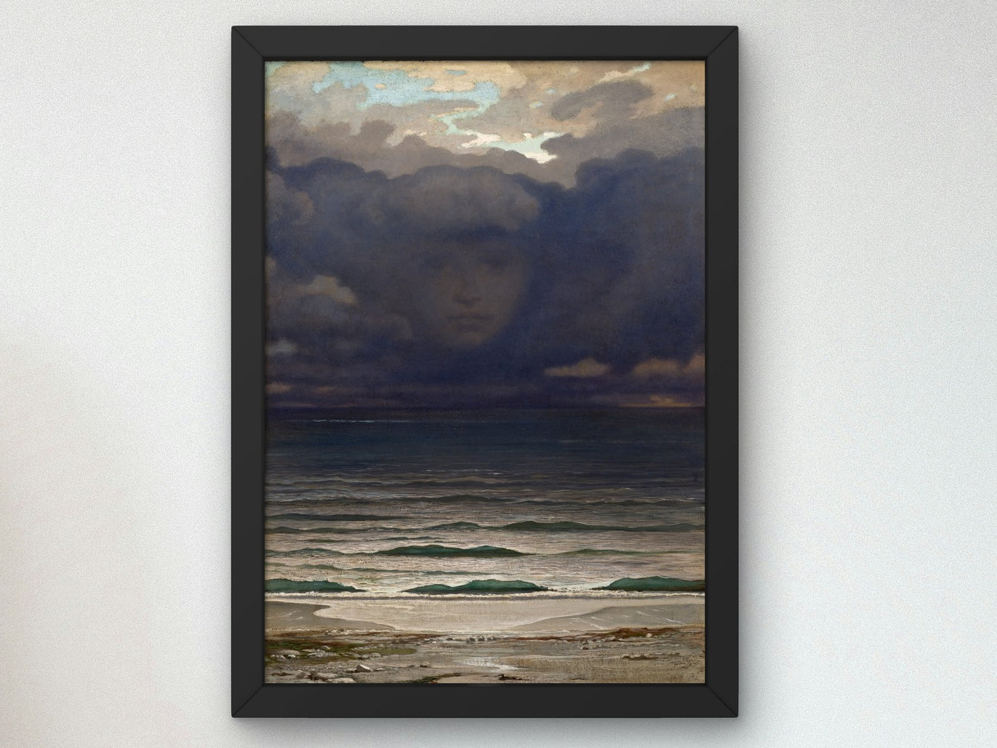 Memory by Elihu Vedder 1870, Wall Art Print, Fine Art Reproduction, Museum Quality Decor, Poster