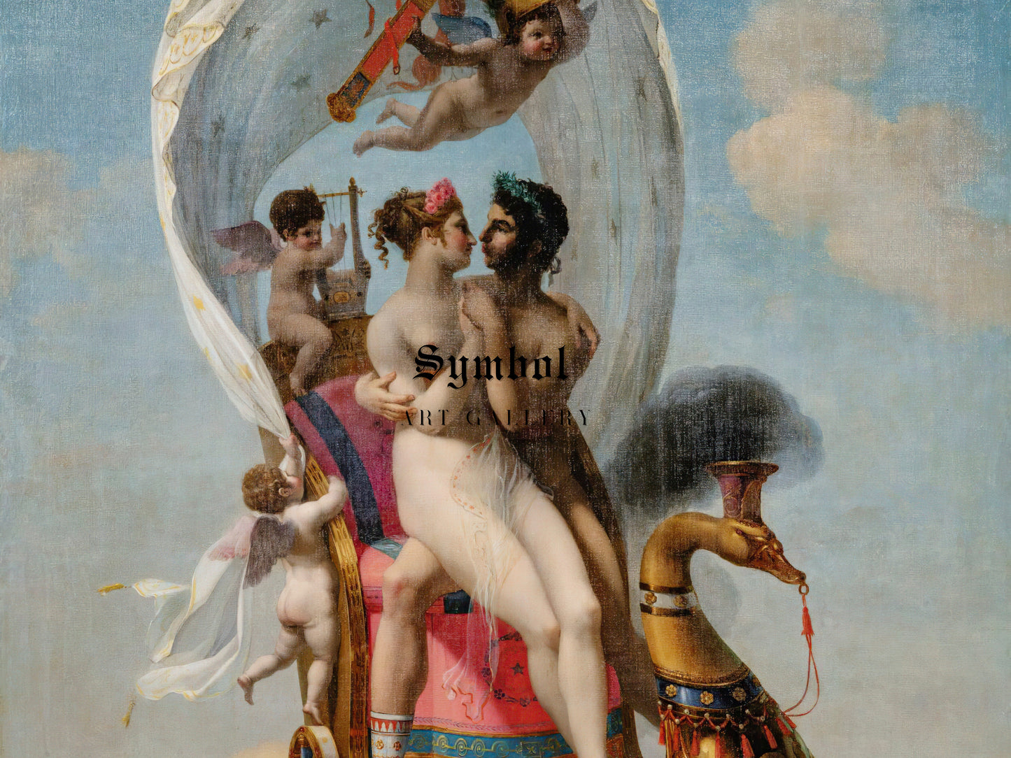 Four Seasons Spring by Jean Baptiste Debret 1804, Wall Art Print, Fine Art Reproduction, Museum Quality Decor, Poster