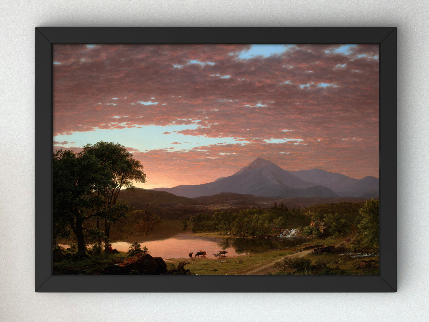 Mt. Katahdin by Frederic Edwin Church 1853, Wall Art Print, Fine Art Reproduction, Museum Quality Decor, Poster