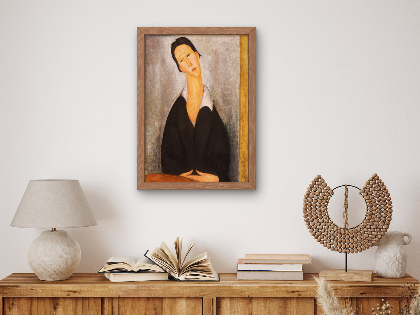 Portrait of a Polish Woman by Amedeo Modigliani, Wall Art Print, Fine Art Reproduction, Museum Quality Decor, Poster