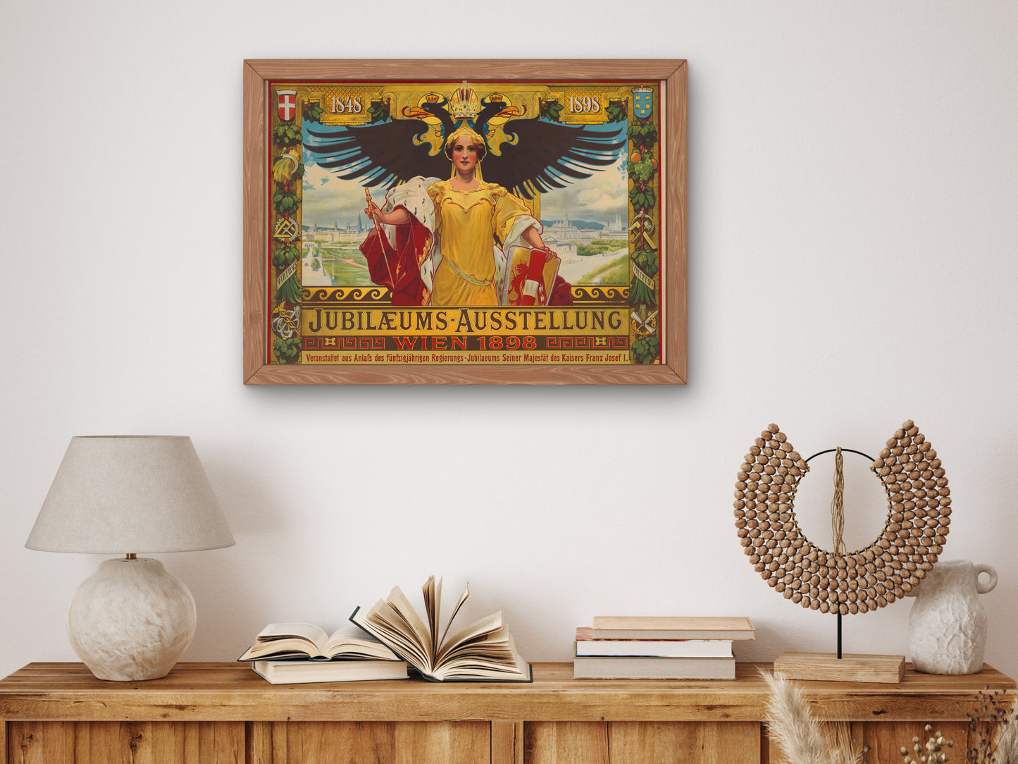 Anniversary Exhibition by Alois Hans Schram 1898, Wall Art Print, Fine Art Reproduction, Museum Quality Decor, Poster