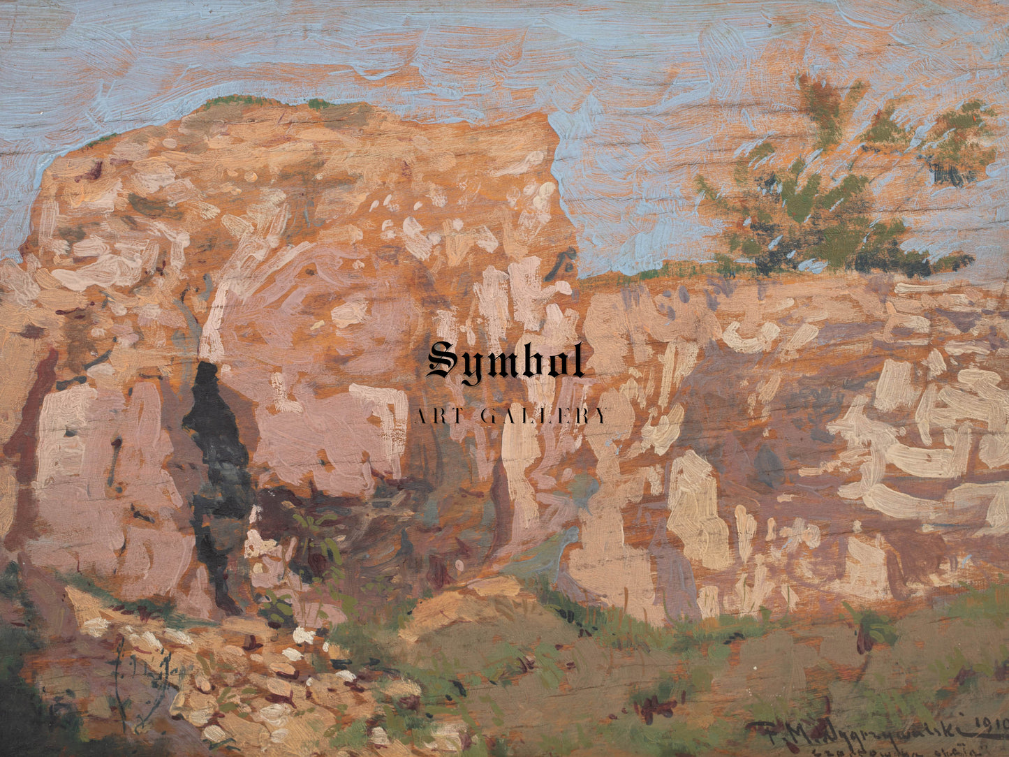 Devil's Rocks by Feliks Michał Wygrzywalski 1910, Wall Art Print, Fine Art Reproduction, Museum Quality Decor, Poster
