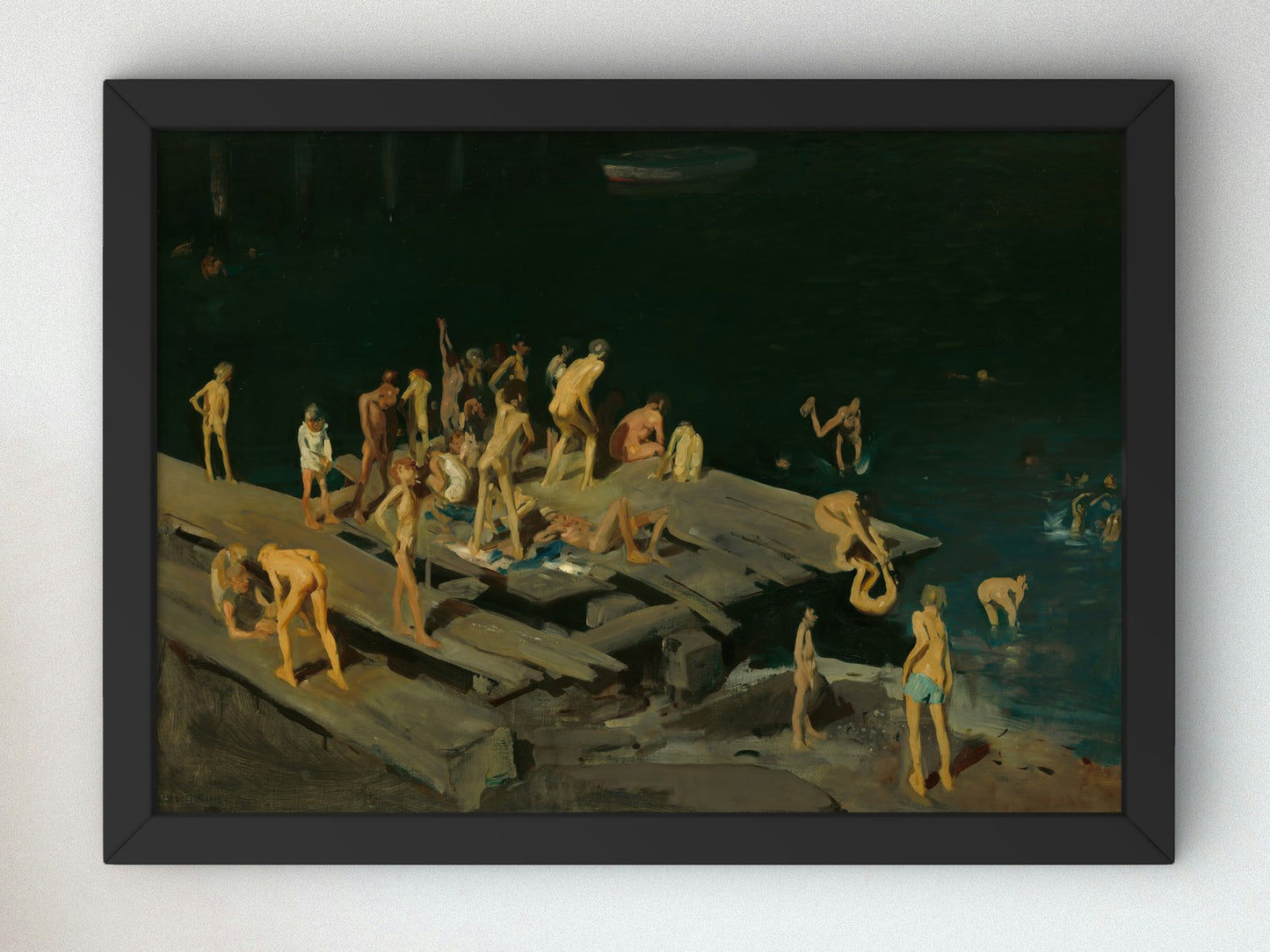 Forty two Kids by George Bellows 1907, Wall Art Print, Fine Art Reproduction, Museum Quality Decor, Poster
