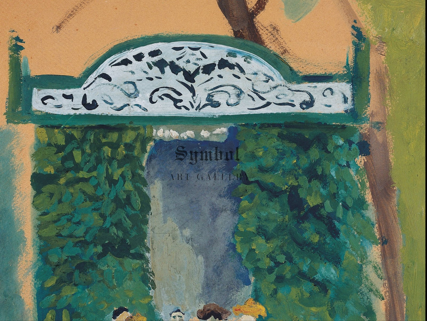 Garden Scene by Arnold Schönberg 1906, Wall Art Print, Fine Art Reproduction, Museum Quality Decor, Poster