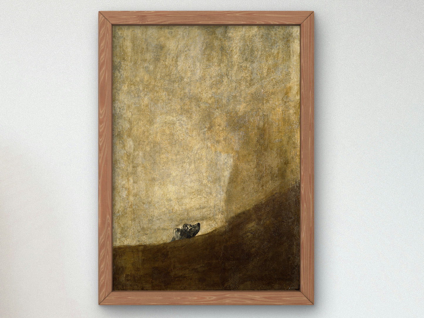 The Dog by Francisco Goya 1820, Wall Art Print, Fine Art Reproduction, Museum Quality Decor, Poster