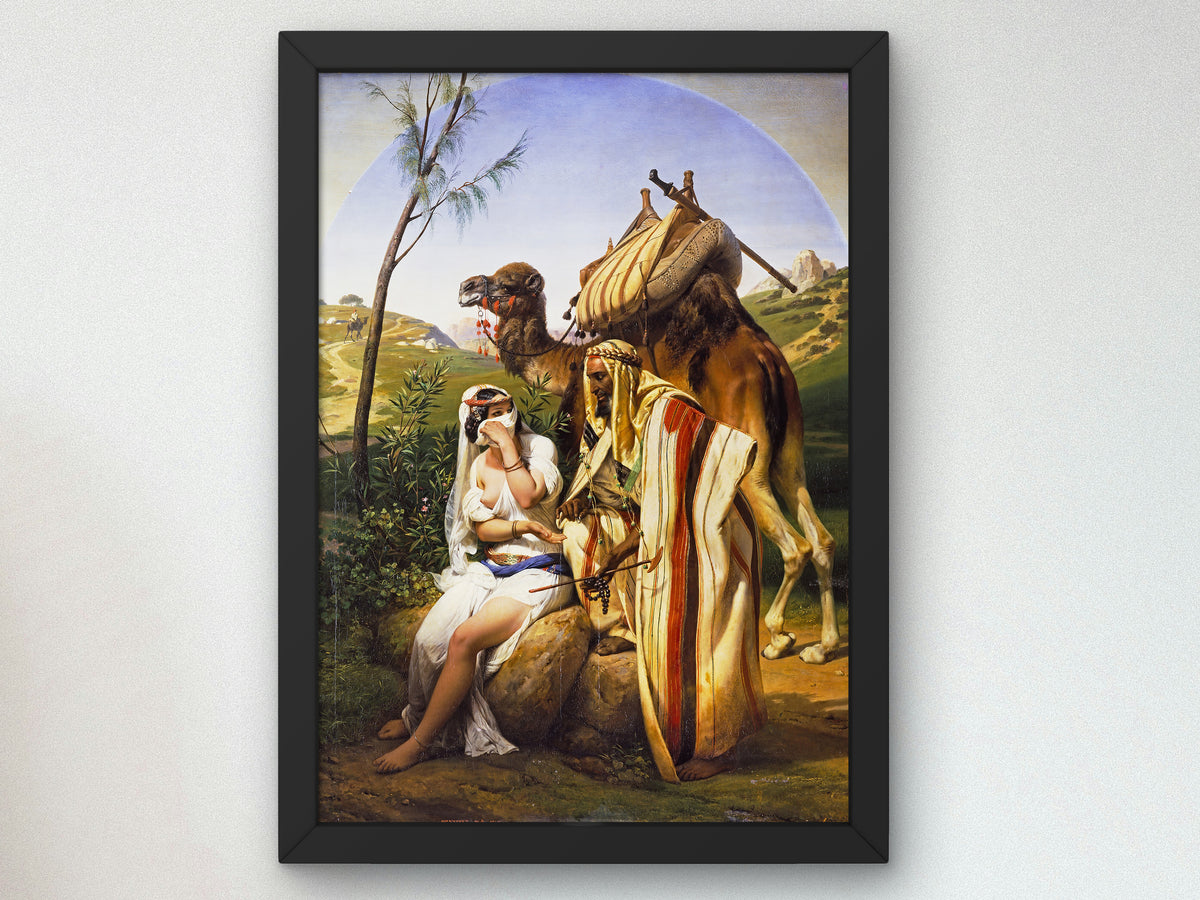 Judah and Tamar by Horace Vernet 1840, Wall Art Print, Fine Art Reproduction, Museum Quality Decor, Poster