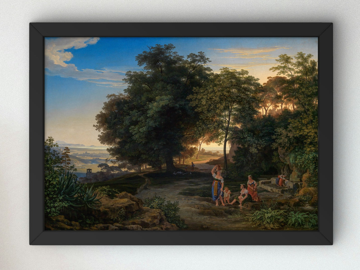 Landscape in the Latin Mountains by Ernst Fries 1825, Wall Art Print, Fine Art Reproduction, Museum Quality Decor, Poster