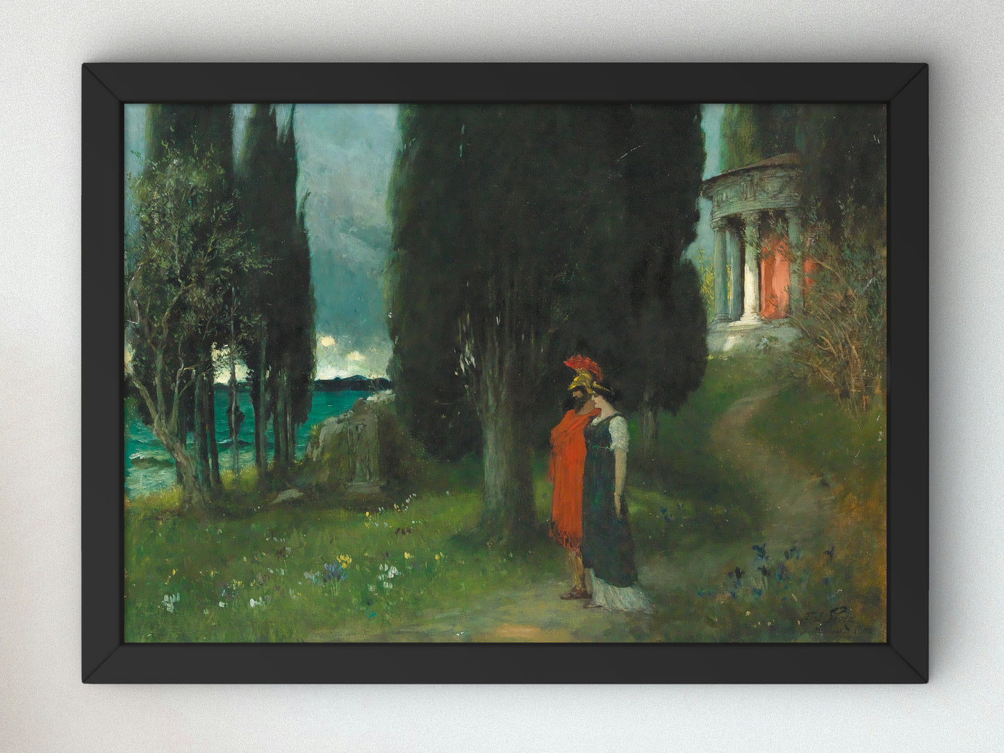 Peaceful Evening by Ferdinand Leeke, Wall Art Print, Fine Art Reproduction, Museum Quality Decor, Poster