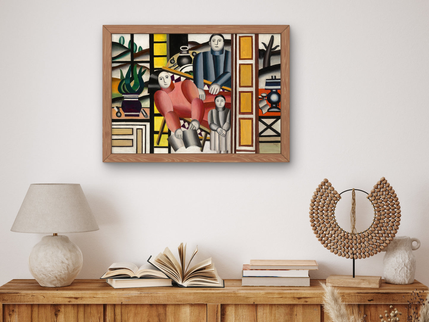 Three Figures in Front of the Garden by Fernand Léger 1922, Wall Art Print, Fine Art Reproduction, Museum Quality Decor, Poster