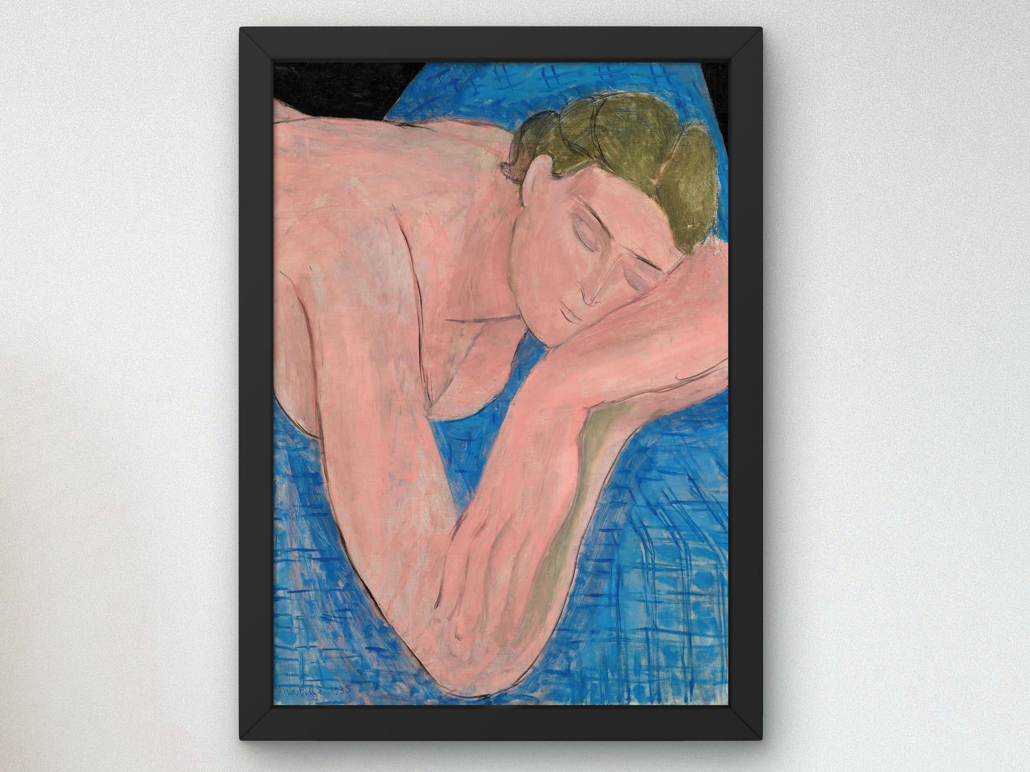 The Dream by Henri Matisse 1935, Wall Art Print, Fine Art Reproduction, Museum Quality Decor, Poster
