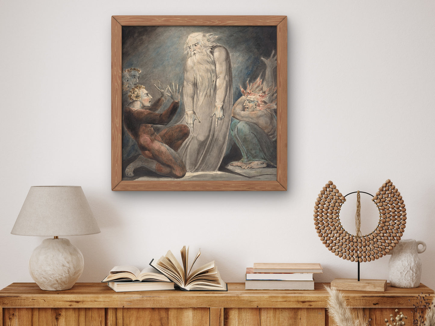 The Ghost of Samuel Appearing to Saul by William Blake 1800, Wall Art Print, Fine Art Reproduction, Museum Quality Decor, Poster