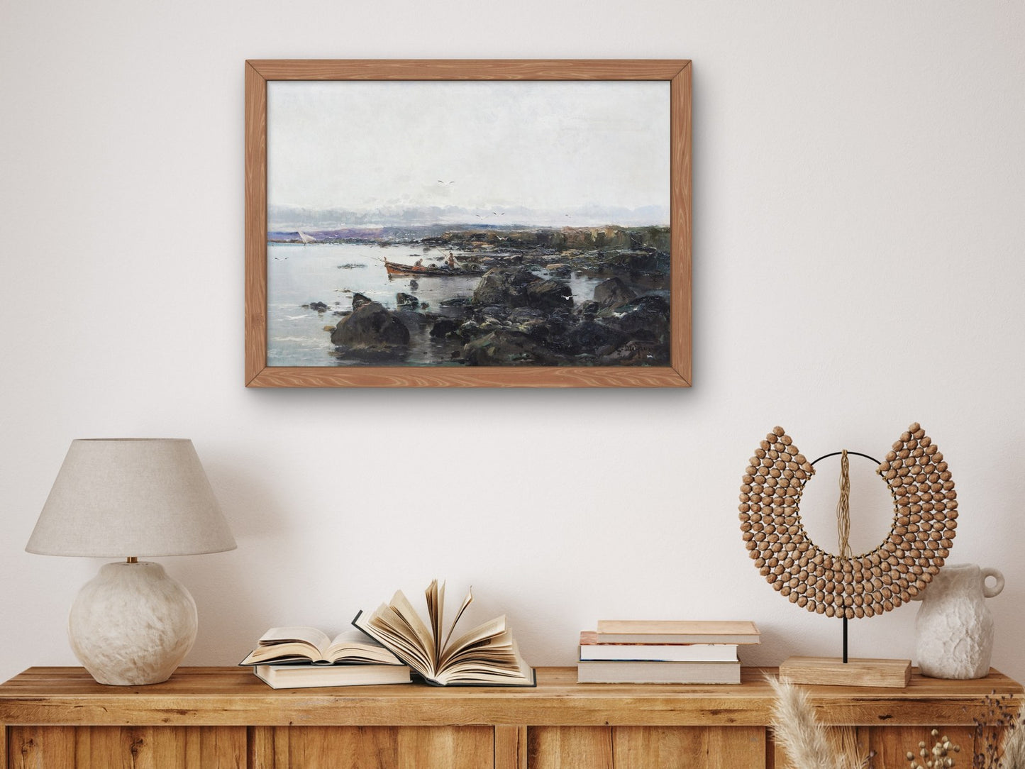 Seascape by Eliseo Meifrén, Wall Art Print, Fine Art Reproduction, Museum Quality Decor, Poster