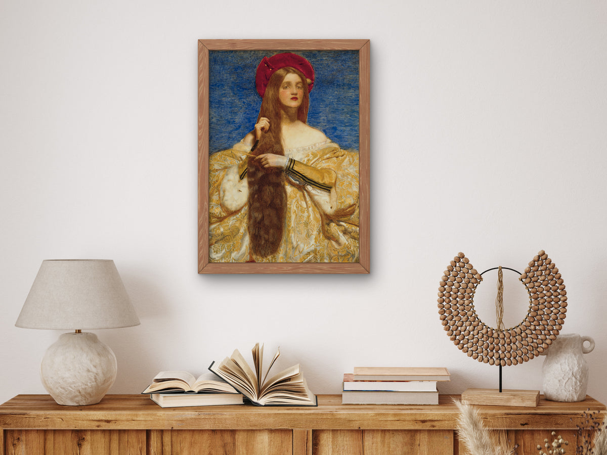Fiorella by Frank Cadogan Cowper 1917, Wall Art Print, Fine Art Reproduction, Museum Quality Decor, Poster