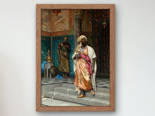 The Answer by Ludwig Deutsch 1883, Wall Art Print, Fine Art Reproduction, Museum Quality Decor, Poster