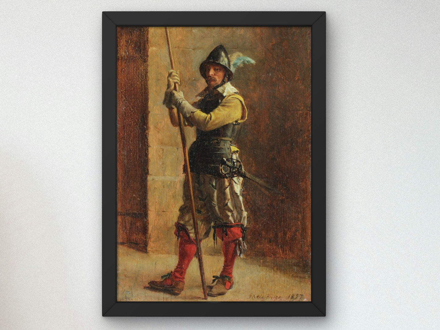 Guard by Ernest Meissonier 1857, Wall Art Print, Fine Art Reproduction, Museum Quality Decor, Poster