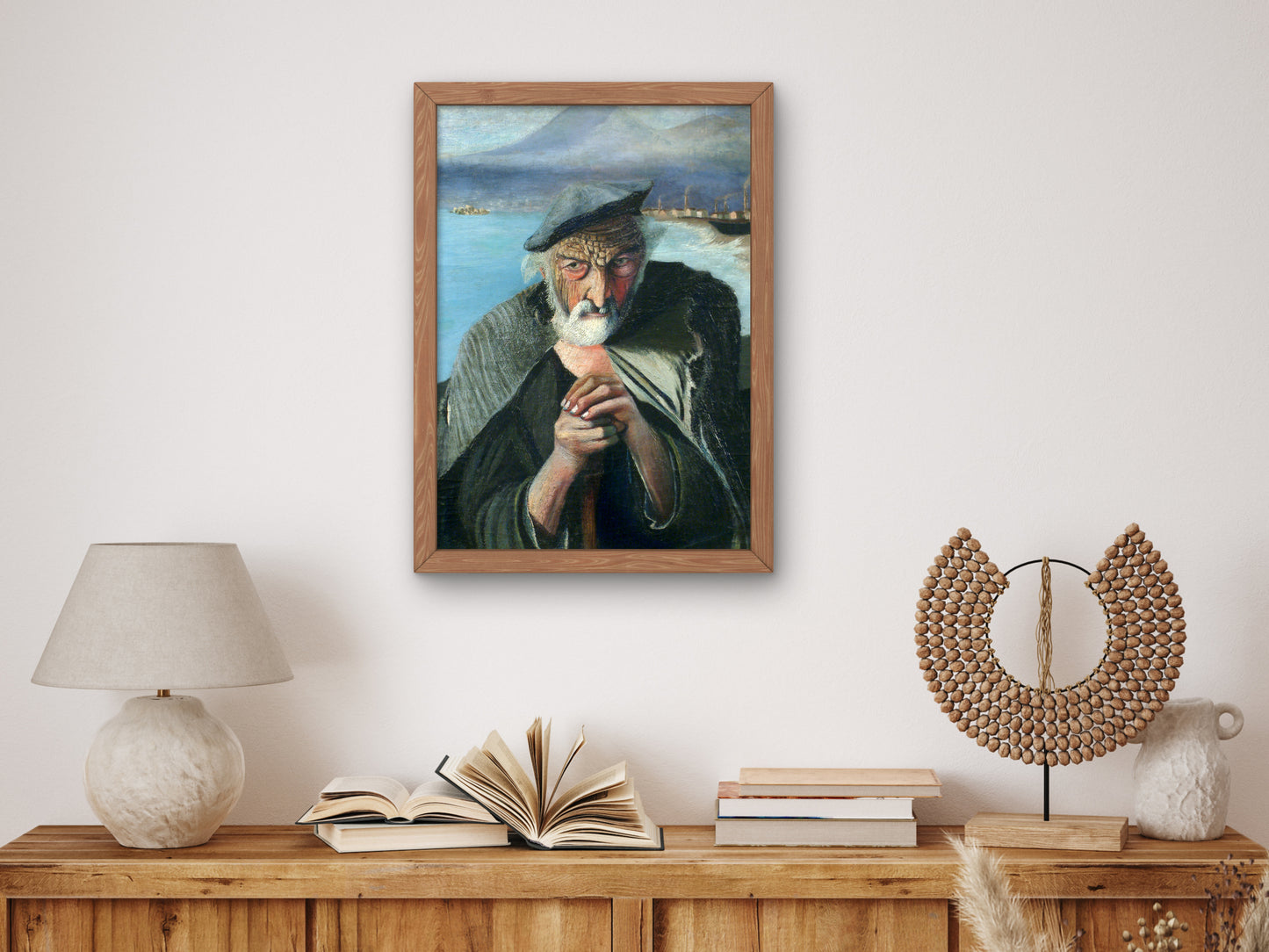 Old Fisherman by Tivadar Csontváry Kosztka 1902, Wall Art Print, Fine Art Reproduction, Museum Quality Decor, Poster