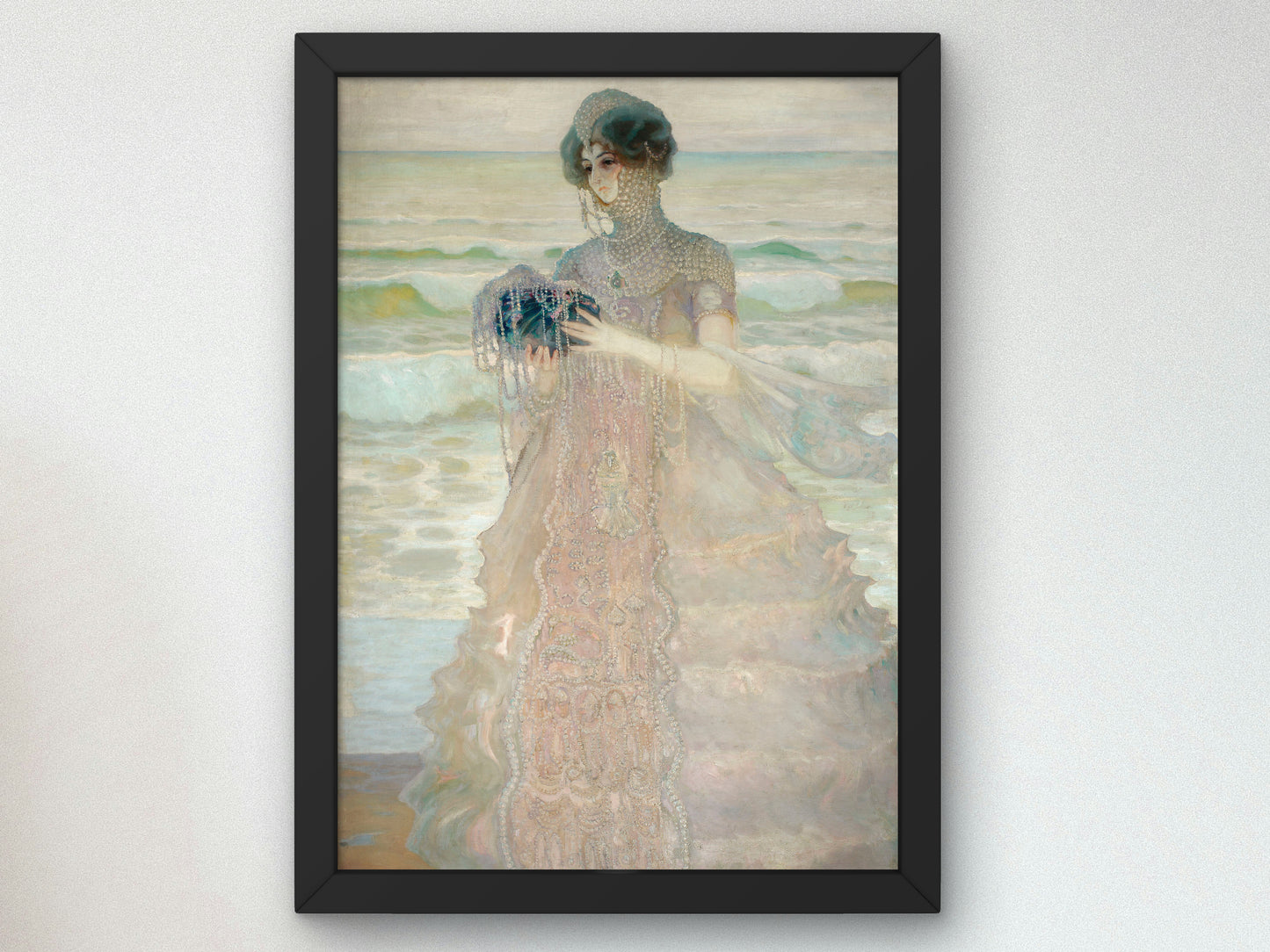 Story of the Sea by Kazimierz Stabrowski 1910, Wall Art Print, Fine Art Reproduction, Museum Quality Decor, Poster