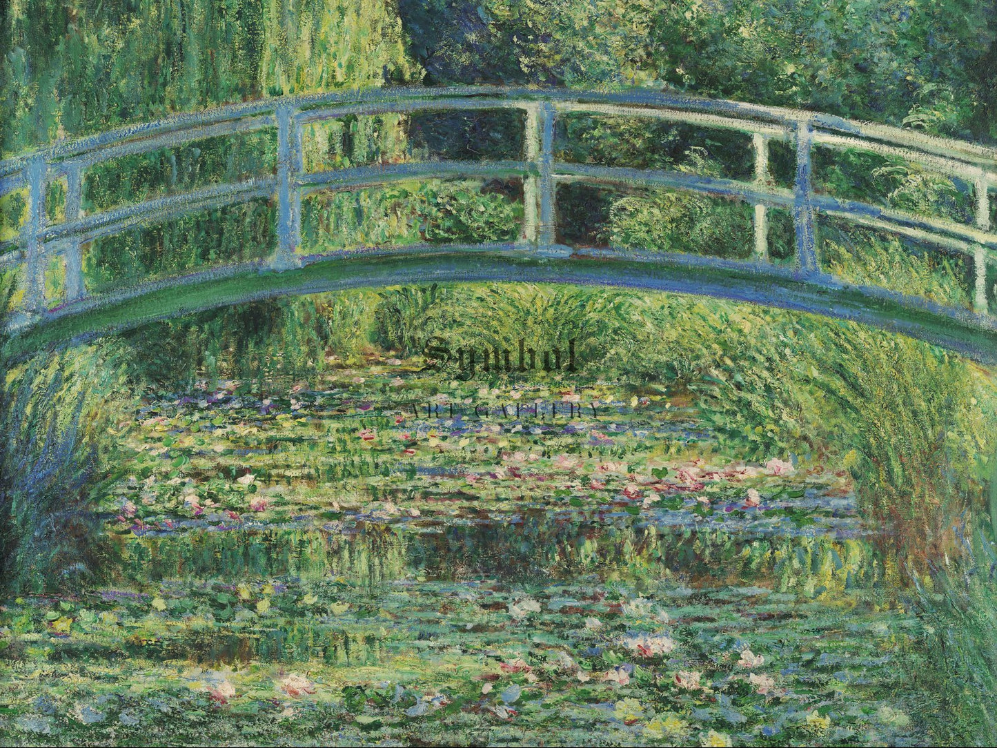 The Water Lily Pond by Claude Monet 1899, Wall Art Print, Fine Art Reproduction, Museum Quality Decor, Poster