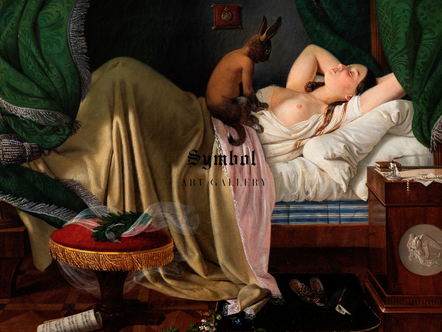 Nightmare by Ditlev Blunck 1846, Wall Art Print, Fine Art Reproduction, Museum Quality Decor, Poster