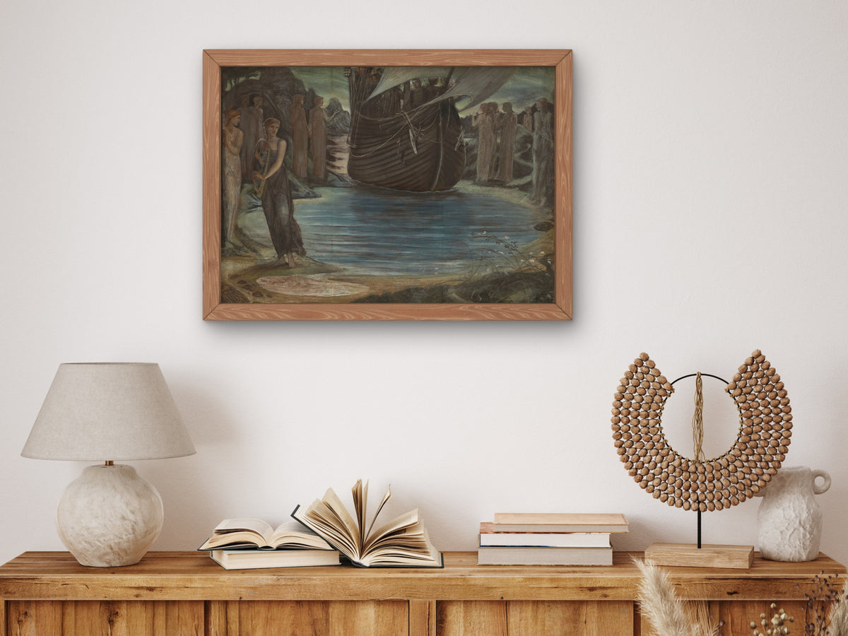 The Sirens Composition Study by Edward Burne Jones, Wall Art Print, Fine Art Reproduction, Museum Quality Decor, Poster