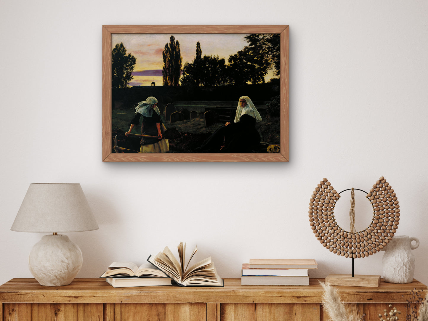 The Vale of Rest by John Everett Millais 1858, Wall Art Print, Fine Art Reproduction, Museum Quality Decor, Poster