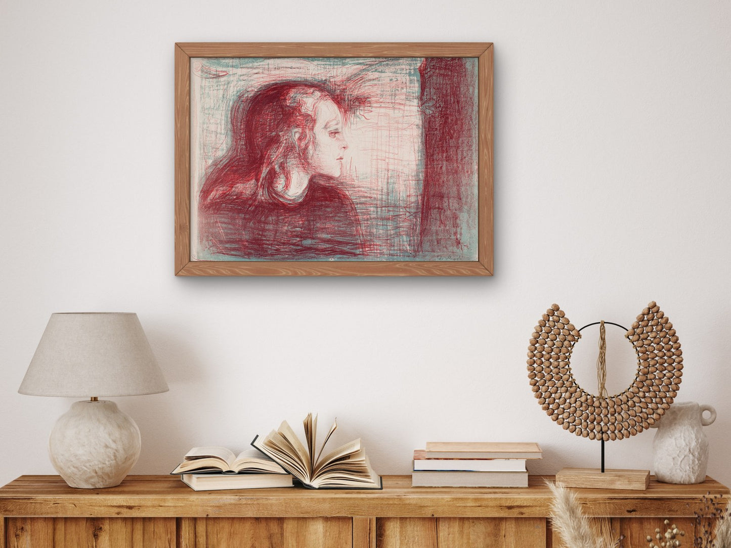 The Sick Child I by Edvard Munch 1896, Wall Art Print, Fine Art Reproduction, Museum Quality Decor, Poster