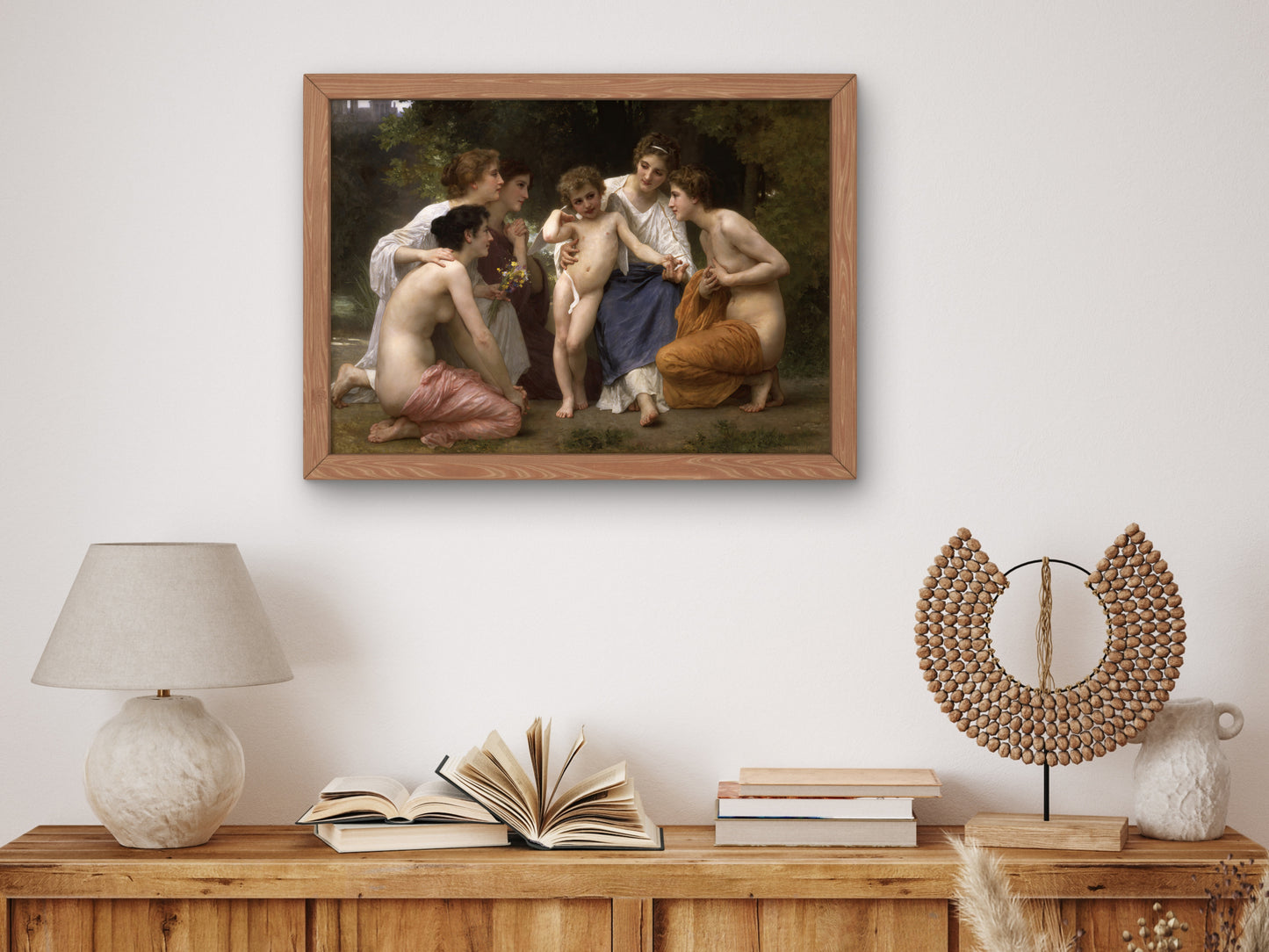 Admiration by William Bouguereau 1897, Wall Art Print, Fine Art Reproduction, Museum Quality Decor, Poster
