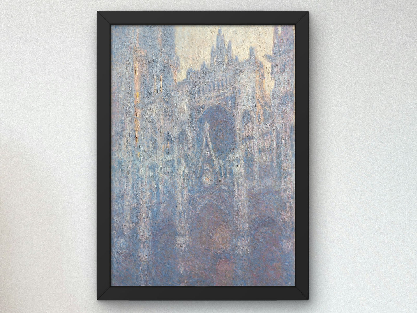The Portal of Rouen Cathedral in Morning Light by Claude Monet 1894, Wall Art Print, Fine Art Reproduction, Museum Quality Decor, Poster