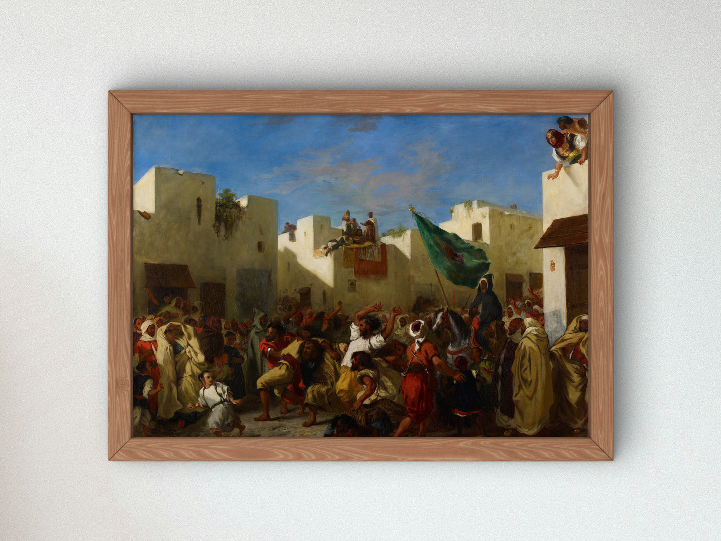 Fanatics of Tangier by Eugène Delacroix 1837, Wall Art Print, Fine Art Reproduction, Museum Quality Decor, Poster