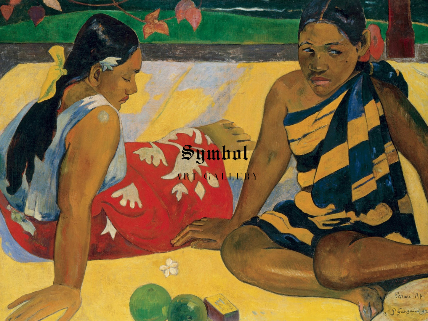 Parau Api by Paul Gauguin 1892, Wall Art Print, Fine Art Reproduction, Museum Quality Decor, Poster