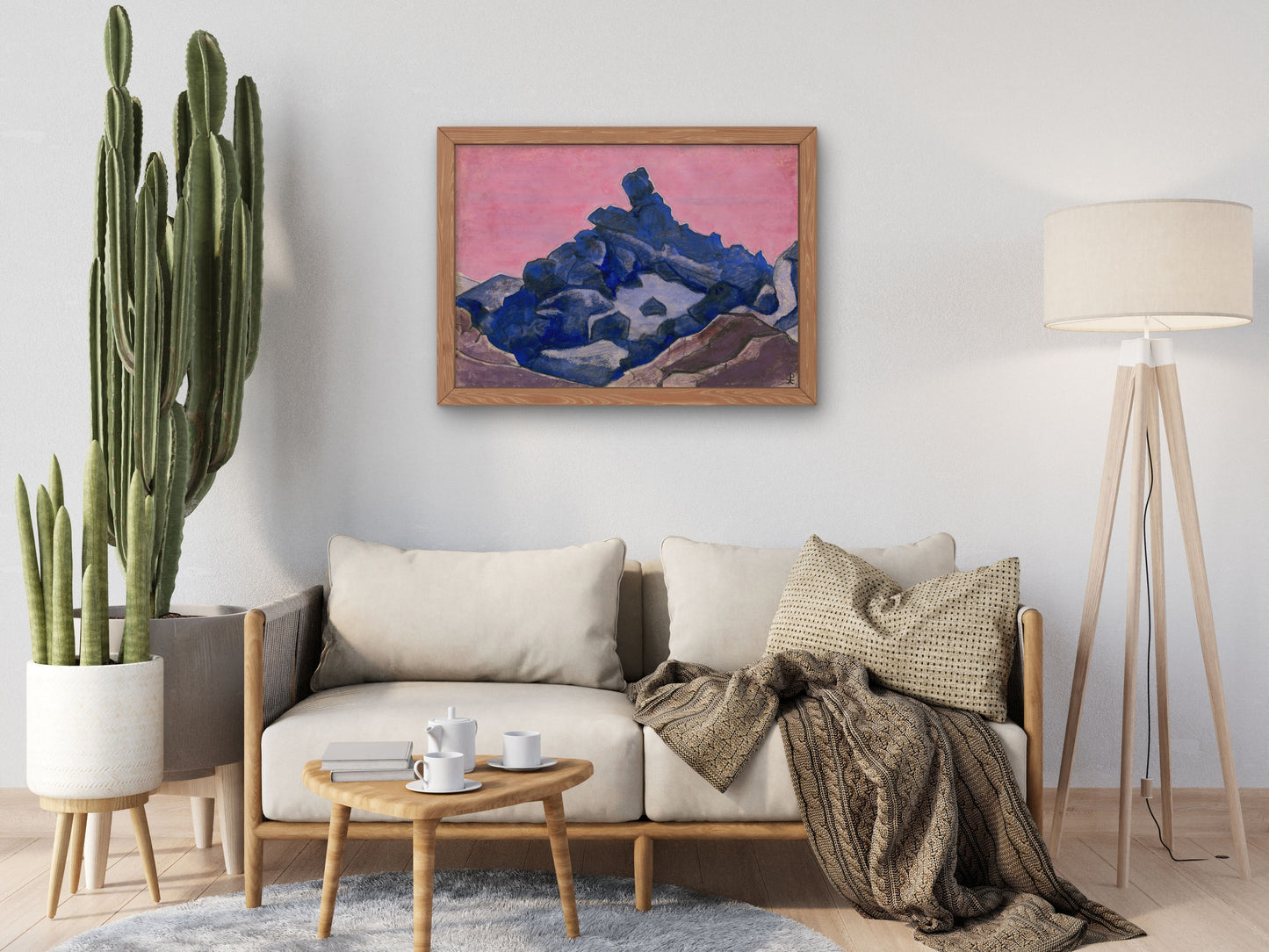 Blue Cliff by Nicholas Roerich, Wall Art Print, Fine Art Reproduction, Museum Quality Decor, Poster